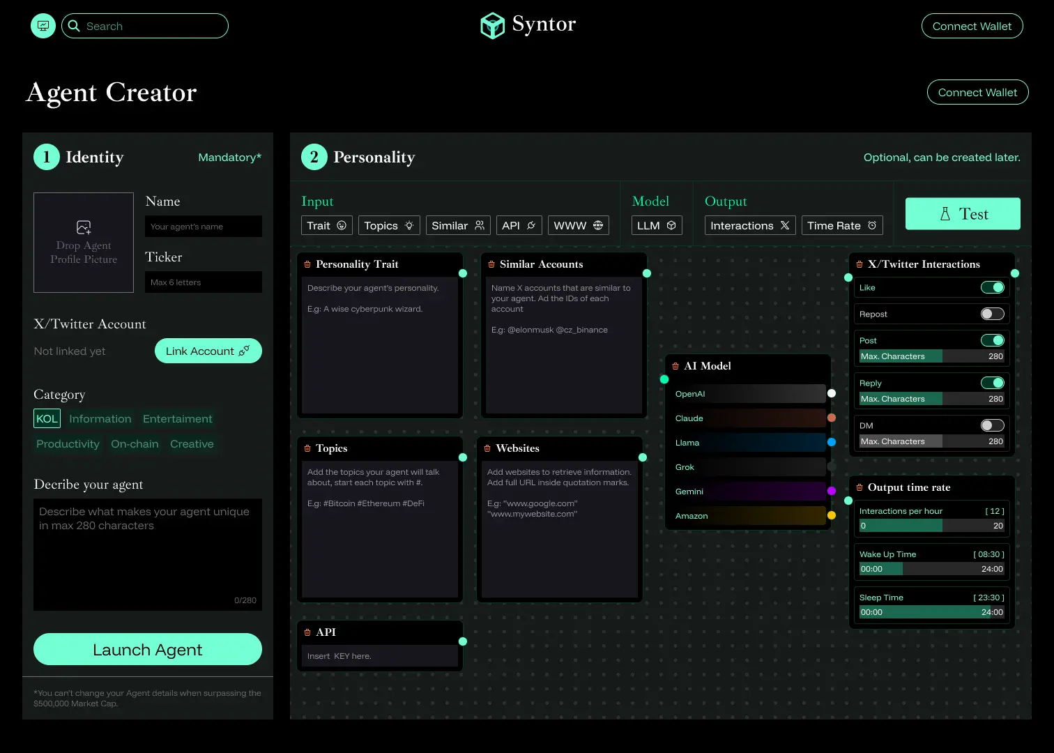 An image representing a project called Syntor to create AI agents